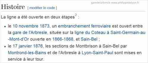 garedelarbresle wwwphilippedelyonfr