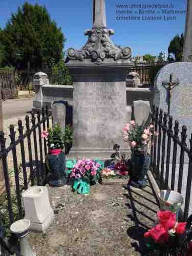 tombe Berthe Josette Mathonnet cimetiere Loyasse philippedelyon.fr